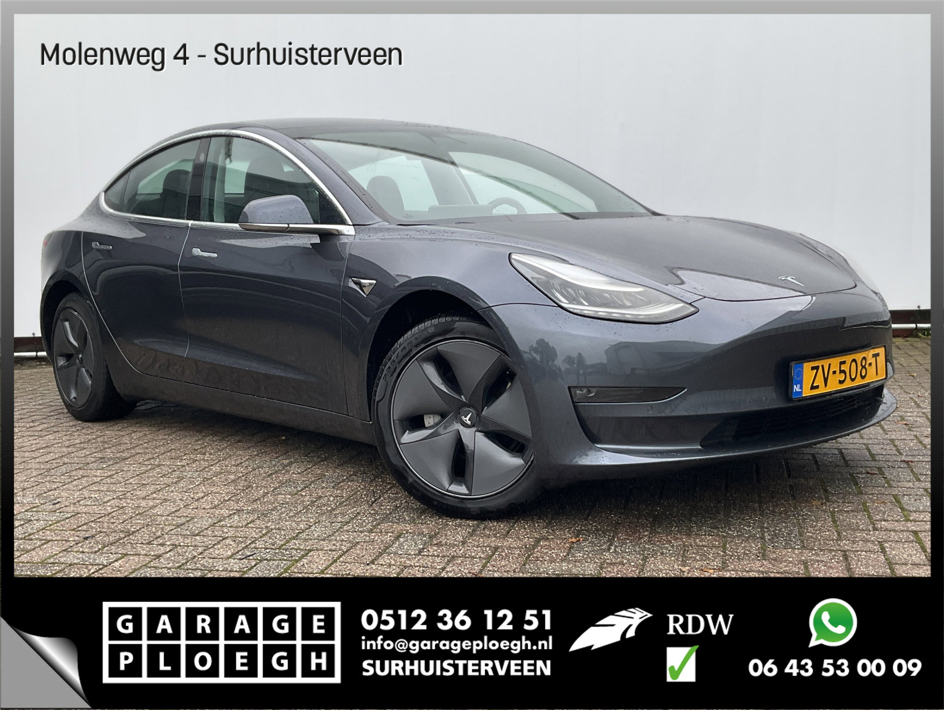 Foto van Tesla Model 3 Pano.dak Leder Stoelverw. Cam 84648KM! RWD 60KWH