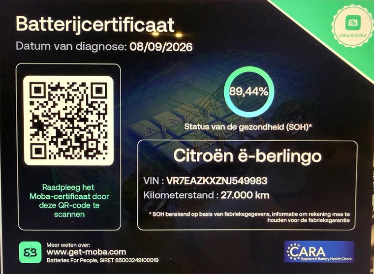 Foto van Citroën ë-Berlingo