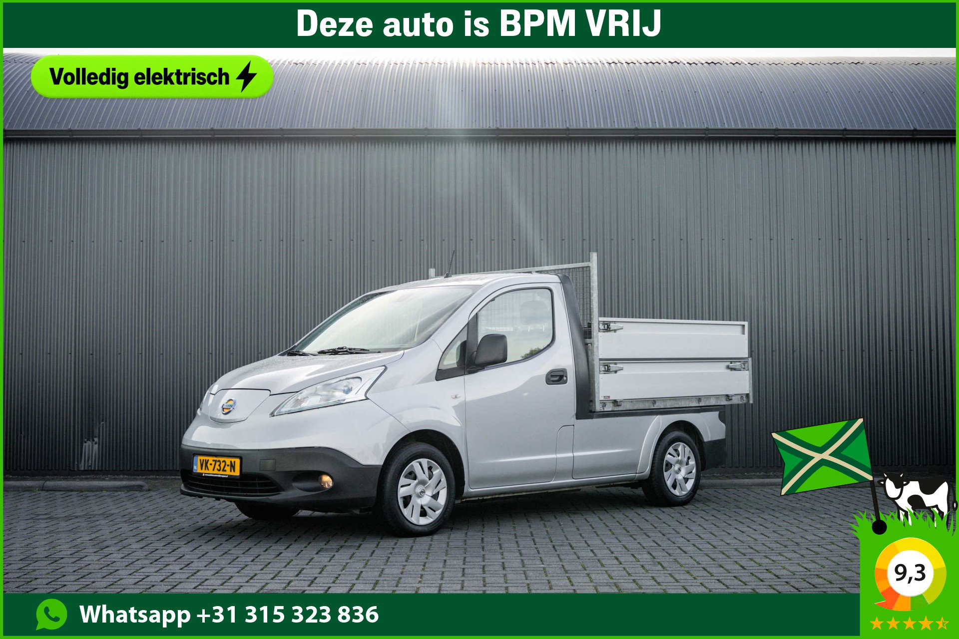 Foto van Nissan e-NV200 | Kipper | Volledig elektrisch | Camera | Navi | Stoelverw. | Airco